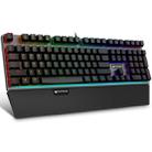 Rapoo V720 108 Keys Full Color Backlit Game Mechanical Keyboard with Hand Rest(Green Shaft) - 1