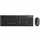 Rapoo X125S PRO Computer Business Office USB Wired Keyboard and Mouse Set(Black) - 1
