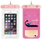 10 PCS Girly Heart Thickened Cartoon Phone Waterproof Bag(Pink Elephant) - 1