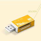 Multi in 1 Memory SD Card Reader for Memory Stick Pro Duo Micro SD,TF,M2,MMC,SDHC MS Card(Gold) - 1