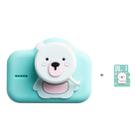 Polar Species Photographable Video HD Portable Cartoon Mini Children Camera, Style:Camera + 16GB TF Card(Green) - 1