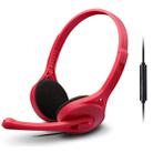 Edifier K550 3.5mm Plug Wired Wire Control Stereo Computer Game Headset with Microphone, Cable Length: 2m(China Red) - 1