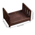 100 Days Old Wooden Bed For Newborns Children Photography Props(Pink) - 3
