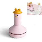 3W USB Mini Car Cartoon Office Desktop Keyboard Cleaner Vacuum Cleaner, Model number:C503-1(Pink) - 1