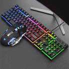 X-L SWAB GX50 Computer Manipulator Feel Wired Keyboard + Macro Programming Mouse, Color： Black Mixed Light - 1
