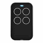 433MHz learning Code Remote Control Four Buttons Wireless Smart Home Switch((Black) - 1