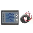 peacefair PZEM-011 AC Digital Display Multi-function Voltage and Current Meter Electrician Instrument, Specification:Host + Closed CT - 1
