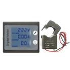 peacefair PZEM-011 AC Digital Display Multi-function Voltage and Current Meter Electrician Instrument, Specification:Host + Opening CT - 1