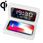 RT1 10W QI Universal Multi-function Mobile Phone Wireless Charger with Alarm Clock & Time / Calendar / Temperature Display(White) - 1