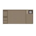 Retro Multifunctional Business Office Home Computer Desk Pad PU Mouse Pad(Brown) - 2