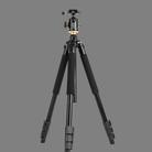 Q338 4-Section Folding Legs Live Broadcast Aluminum Alloy Tripod Mount With Ball Head - 1