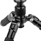 Xiletu FM5S-MINI 5-Section Folding Legs Mini Desktop Tripod Mount(Black) - 5