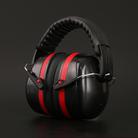 Soundproof Earmuffs Noise-Proof Sleep Earmuffs Industrial Protective Earmuffs Ear Caps(Red Black) - 2