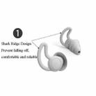 1 Pair Shark Fin Nnti-falling and Noise-reducing Earplugs Anti-Noise Earplugs For Sleeping Dormitory Noise Cancelling And Noise Prevention Earplugs(Gray (3 Layers)) - 2