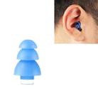 Anti-Noise Sleep Earplugs Silicone Soundproof Earplugs Industrial Noise Cancelling Silent Earplugs(Blue) - 1