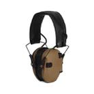 Outdoor Hunting Tactical Noise Cancelling Earphones Electronic Shooting Hearing Protection Foldable Earmuffs(Khaki) - 1