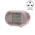 800w Mini Heater Home Desktop Energy Saving Small Solar Heater, Product specifications: UK Plug(Pink ) - 1