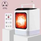 Desktop Heater With Cooling And Heating Dual Purpose Heater With Colorful Night Light Function, Style: With Remote Control, Plug Type:UK Plug - 1