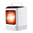 Desktop Heater With Cooling And Heating Dual Purpose Heater With Colorful Night Light Function, Style: With Remote Control, Plug Type:UK Plug - 2