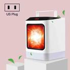 Desktop Heater With Cooling And Heating Dual Purpose Heater With Colorful Night Light Function, Style:Without Remote Control, Plug Type:US Plug - 1