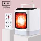 Desktop Heater With Cooling And Heating Dual Purpose Heater With Colorful Night Light Function, Style: With Remote Control, Plug Type:US Plug - 1