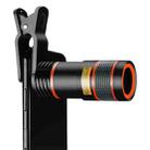 12X Telephoto Telescope Camera Zoom Mobile Phone External Lens(Black) - 1