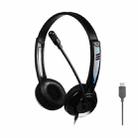 DANYIN DT326 Head-mounted Desktop Computer Children Learning Wire Headset with Microphone, Cable Length:1.8m, Style:USB(Black) - 1