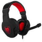 NUBWO U3 Computer Head-Mounted Gaming Subwoofer Headphone, Cable Length:1.6m(Black Red) - 1