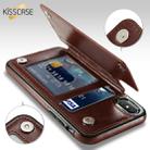 For iPhone XS Max Retro PU Leather Case Multi Card Holders Phone Cases (Brown) - 2