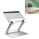 L02 Lazy Desktop Lifting Folding Tablet Phone Aluminum Alloy Stand Suitable For Tablets Within 13.3 Inches(Silver) - 1