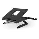 Multifunctional Folding Notebook Stand Monitor Increase Rack, Colour: Tripod (Black) - 1