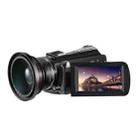 ORDRO AC5 4K HD Night Vision WiFi 12X Optical Zoom Digital Video DV Camera Camcorder, Style:Standard+  Microphone + Fill Light(Black) - 4