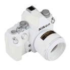 Non-Working Fake Dummy DSLR Camera Model DF Model Room Props Ornaments Display Photo Studio Camera Model Props, Color:White(Without Hood) - 1