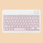 Universal Ultra-Thin Portable Bluetooth Keyboard and Mouse Set For Tablet Phones, Size:10 inch(Pink Keyboard) - 1