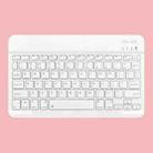 Universal Ultra-Thin Portable Bluetooth Keyboard For Tablet Phones, Size:10 inch(White Keyboard) - 1