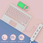 Universal Ultra-Thin Portable Bluetooth Keyboard For Tablet Phones, Size:10 inch(White Keyboard) - 5