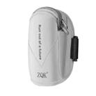 ZQK Sports Reflective Arm Bag Night Running Mobile Phone Arm Bag Is Suitable For Mobile Phones Under 6 Inches(Reflective Gray) - 2