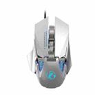 IMICE T96 7 Keys 7200 DPI USB Mechanical Gaming Counterweight Macro Programming RGB Lighting Effect Metal Dual-Mode Wired Mouse, Cable Length: 1.8m(Silver) - 1