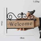 A20-AL1899  Country Pastoral Iron Birds Welcome Doorplate Wall Decoration Photography Props - 4