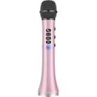 L-698 K Song Microphone Mobile Phone Bluetooth Wireless Microphone Audio Integrated KTV(Rose Gold) - 1