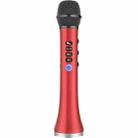 L-698 K Song Microphone Mobile Phone Bluetooth Wireless Microphone Audio Integrated KTV( Red) - 1