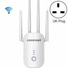COMFAST CF-WR758AC Dual Frequency 1200Mbps Wireless Repeater 5.8G WIFI Signal Amplifier, UK Plug - 1