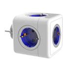 Creative Power Cube Socket Conversion Socket, EU Plug In-line Blue - 1