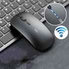 Inphic PM1 Office Mute Wireless Laptop Mouse, Style:Battery Display(Metallic Gray) - 1