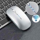 Inphic PM1 Office Mute Wireless Laptop Mouse, Style:Battery Display(Space Silver) - 1