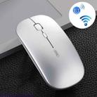 Inphic PM1 Office Mute Wireless Laptop Mouse, Style:Bluetooth(Space Silver) - 1