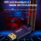 COMFAST CF-759BF 650Mbps Bluetooth 4.2 Dual-Band USB Desktop Wireless Network Card Free Drive WiFi Receiver - 5