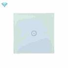 Wifi Wall Touch Panel Switch Voice Control Mobile Phone Remote Control, Model: White 1 Gang (Single Firewire Zigbee) - 1
