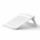D1601 Laptop Support Folding Heightening Lifting Plate Cooling Bracket(White) - 1