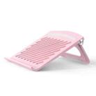 D1601 Laptop Support Folding Heightening Lifting Plate Cooling Bracket(Pink) - 1